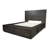 Xavier Recycled Timber King Bed w Storage