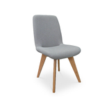 Frankie Messmate Dining Chair - Light Grey Fabric