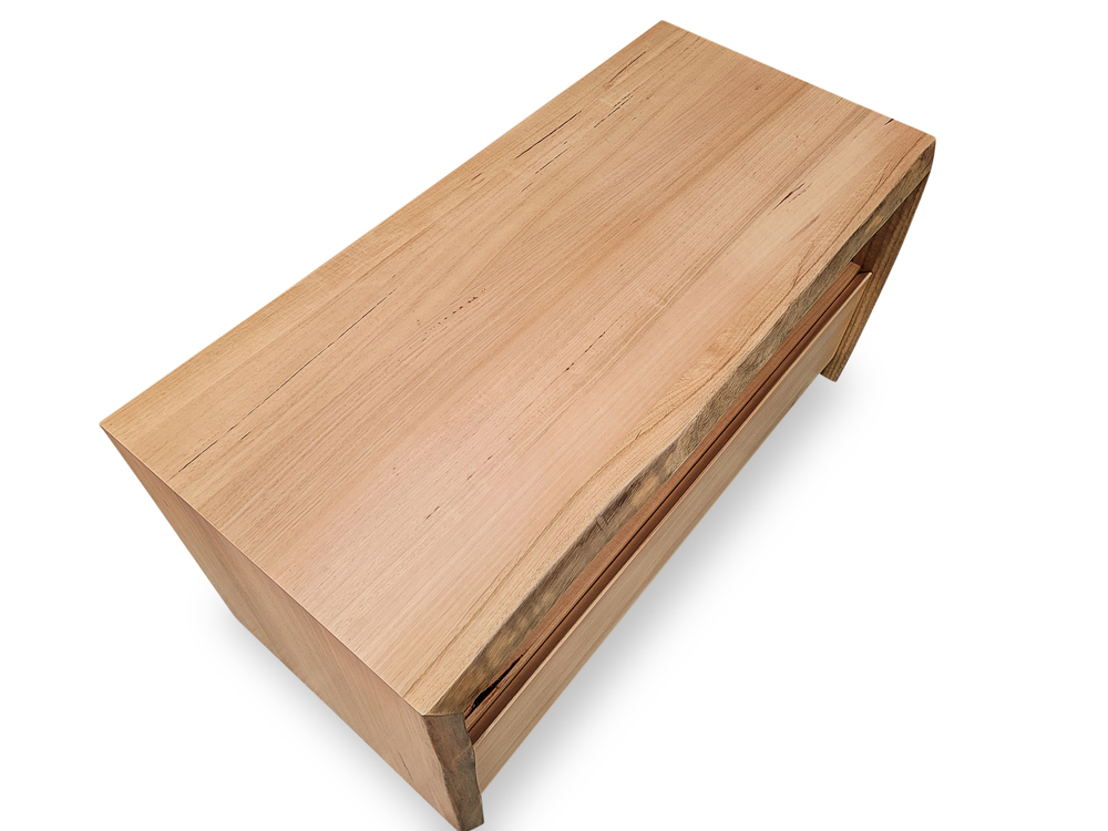 Botany Live Edge Messmate 1000 Open Shelf Small TV Unit Botany Messmate