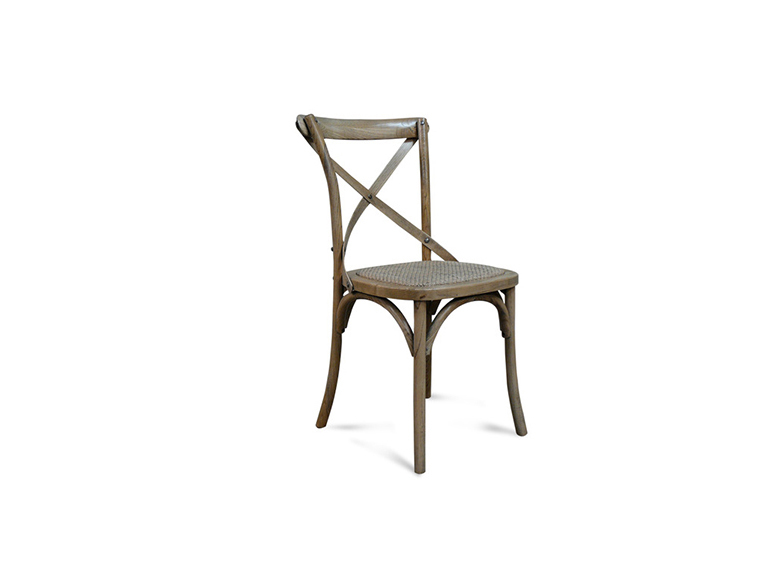 Oak cross hotsell back dining chairs