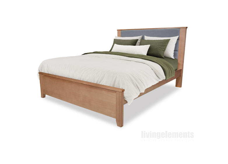 Harper Ash Timber Queen Bed NO STORAGE Harper Bedroom