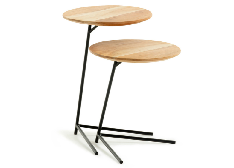 Tyler Set of 2 Timber Nesting Side Tables - General