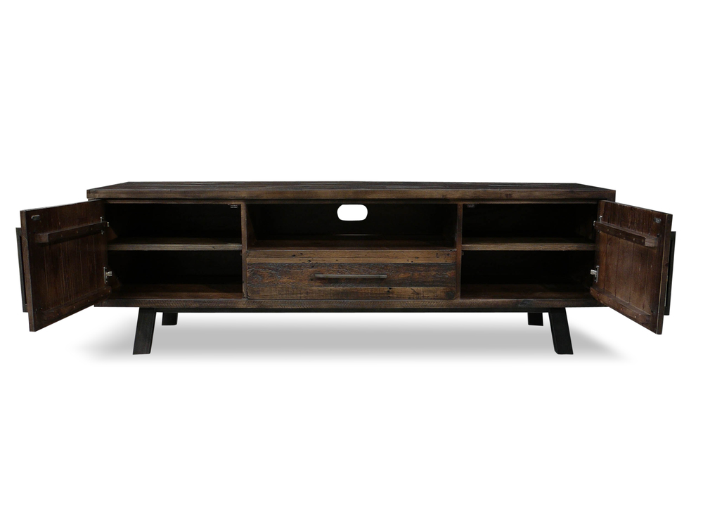 Zeus Scandustrial Recycled Timber 1800 TV Entertainment Unit