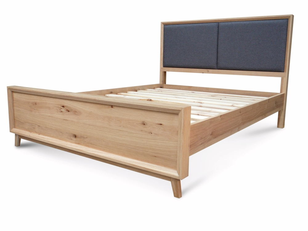 felix retro scandinavian oak king bed | living elements