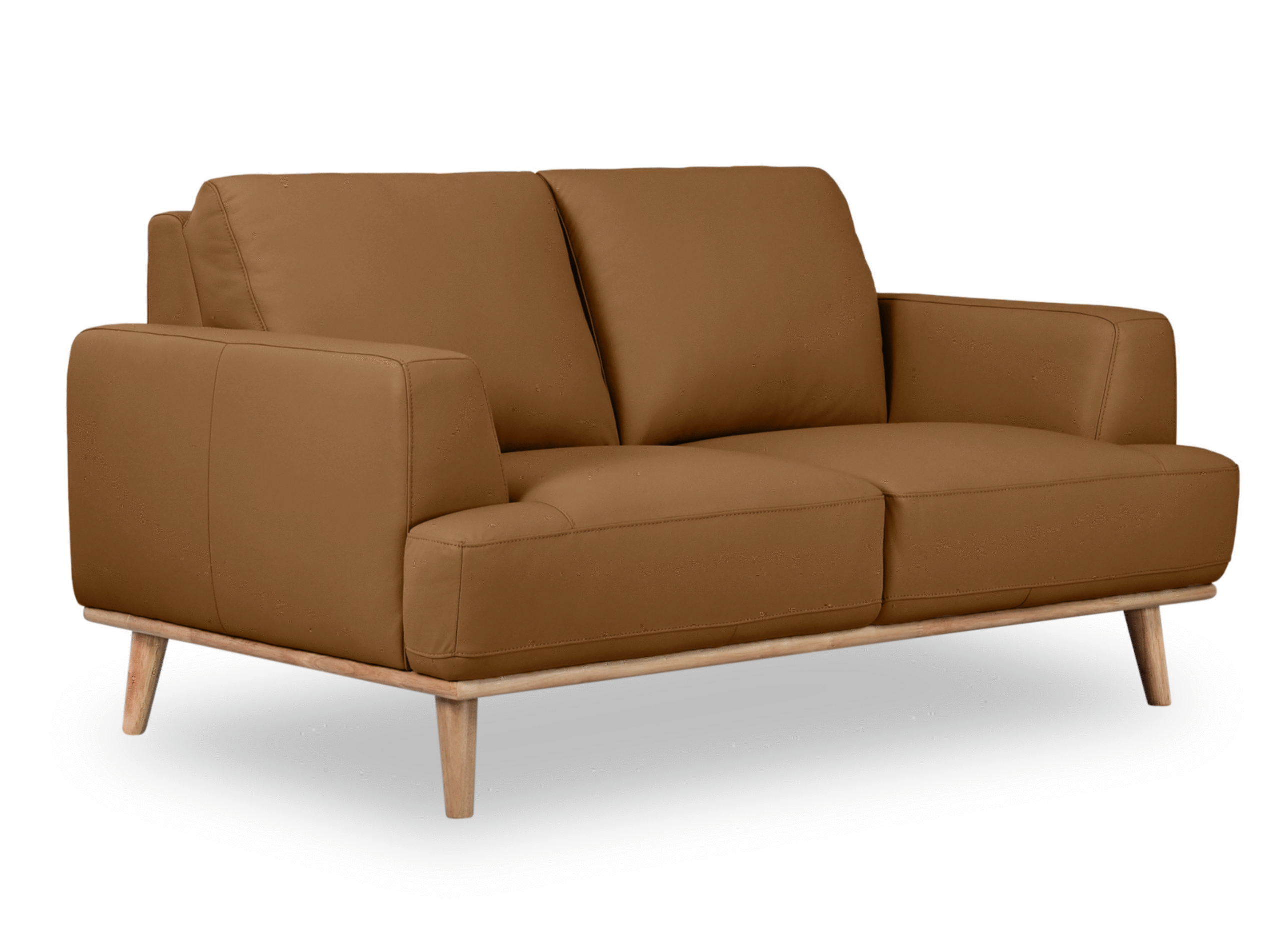 Noah 2 Seater Lounge Sofa in Italian Leather - General