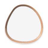 Organic Pebble Mirror #1 - Natural American Oak Frame