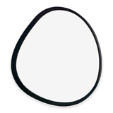 Organic Pebble Mirror #1 - Black American Oak Frame