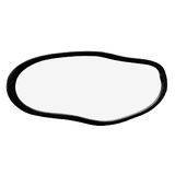 Organic Pebble Mirror #2 - Black American Oak Frame