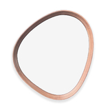 Organic Pebble Mirror #4 - Natural American Oak Frame