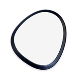 Organic Pebble Mirror #4 - Black American Oak Frame