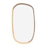 Organic Pebble Mirror #5 - Natural American Oak Frame