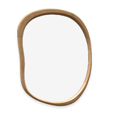 Organic Pebble Mirror #8 - Natural American Oak Frame