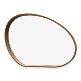 Organic Pebble Mirror #9 - Natural American Oak Frame
