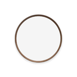 Medium Round Wall Mirror - Natural American Oak Frame