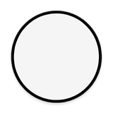 Extra Large Round Wall Mirror - Black American Oak Frame