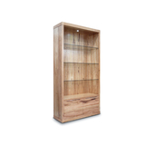 Elwood Tasmanian Oak Large Bookcase Display Wall Unit 