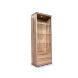 Elwood Tasmanian Oak Medium Bookcase Display Wall Unit