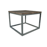 Rubix Mango Wood with Metal Frame Lamp Table