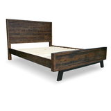 Zeus Scandustrial Recycled Timber Queen Bed