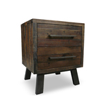 Zeus Scandustrial Recycled Timber Bedside Cabinet