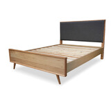 Malou American Oak Queen Bed