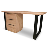 South Wharf Tasmanian Oak Study 1500 Timber Office Desk Package