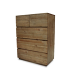 Xavier Natural Timber Tallboy Chest of Drawers
