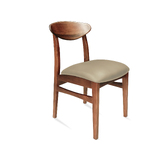 Leo Tasmanian Blackwood Dining Chair - Upholstered Seat - PEBBLE
