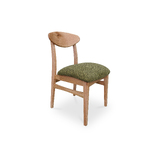 Leo Messmate Fabric Dining Chair - FOREST GREEN