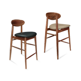 Oliver Mid Century Design Barstool - Tasmanian Blackwood - Upholstered Seat