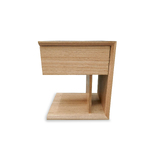 Highland Messmate Timber RIGHT Hand Bedside Table