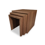 Marri Eucalypt Timber Set of 3 Nesting Tables - Live Edge