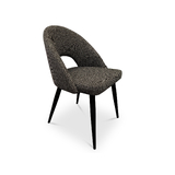 Mimi Fabric Upholstered Dining Chair - DARK GREY