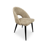 Mimi Chenille Upholstered Dining Chair - BEIGE