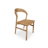 Aurora Natural American Oak Dining Chair - Solid Seat