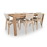 Rosebay 2000 Dining Set Messmate Hardwood with 6 x Alex Chairs