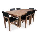 Bondi 2100 Dining Set Tasmanian Oak with 6 x Atlantic Chairs