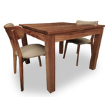Elwood Tasmanian Blackwood 1000 Square Dining Set with 2 x Kieran Retro Dining Chairs