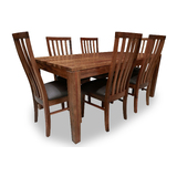 Hamilton Tasmanian Blackwood 1800 Dining Package with 6 x No 2 Timber Dining Chairs