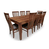 Hamilton Tasmanian Blackwood 2200 Dining Package with 8 x No 2 Timber Dining Chairs