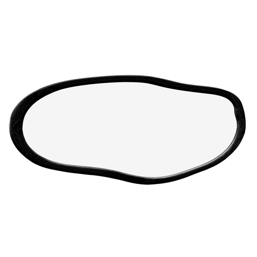 Organic Pebble Mirror #2 - Black American Oak Frame