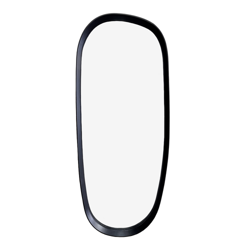 Organic Pebble Mirror #3 - Black American Oak Frame