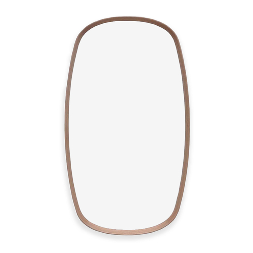 Organic Pebble Mirror #6 - Natural American Oak Frame