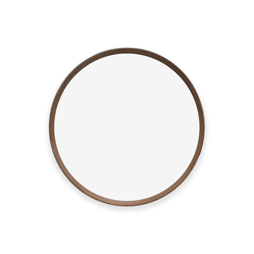 Medium Round Wall Mirror - Natural American Oak Frame