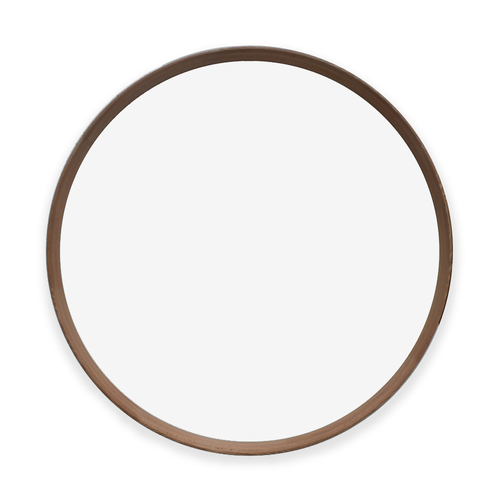 Extra Large Round Wall Mirror - Natural American Oak Frame