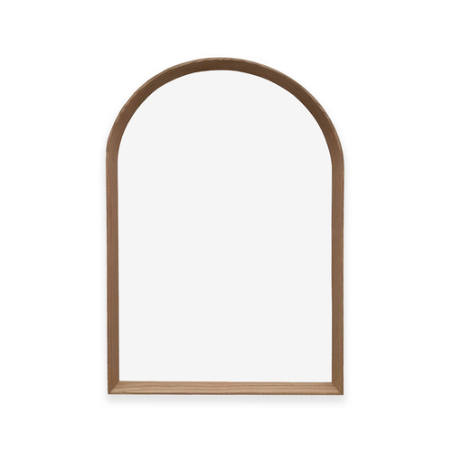 Arch Wall Mirror #1 - Natural American Oak Frame