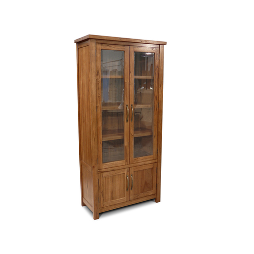 Stonybrook Mountain Ash Hardwood Display Cabinet Bookcase