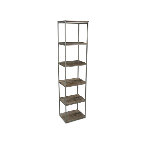 Rubix Mango Wood With Metal Frame Small Bookshelf