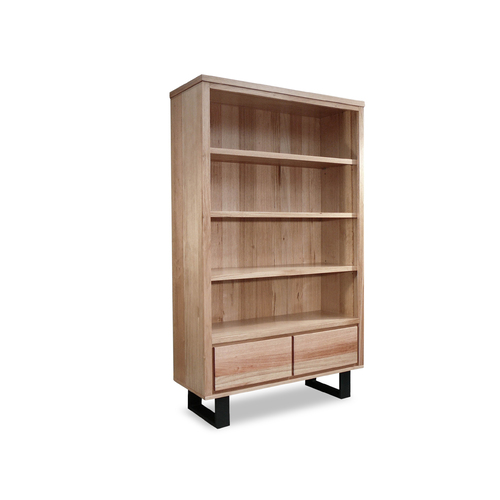 Stoke Tasmanian Oak 1100 Bookcase with Loop Legs