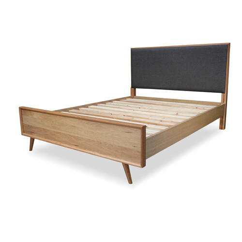 Malou American Oak Queen Bed